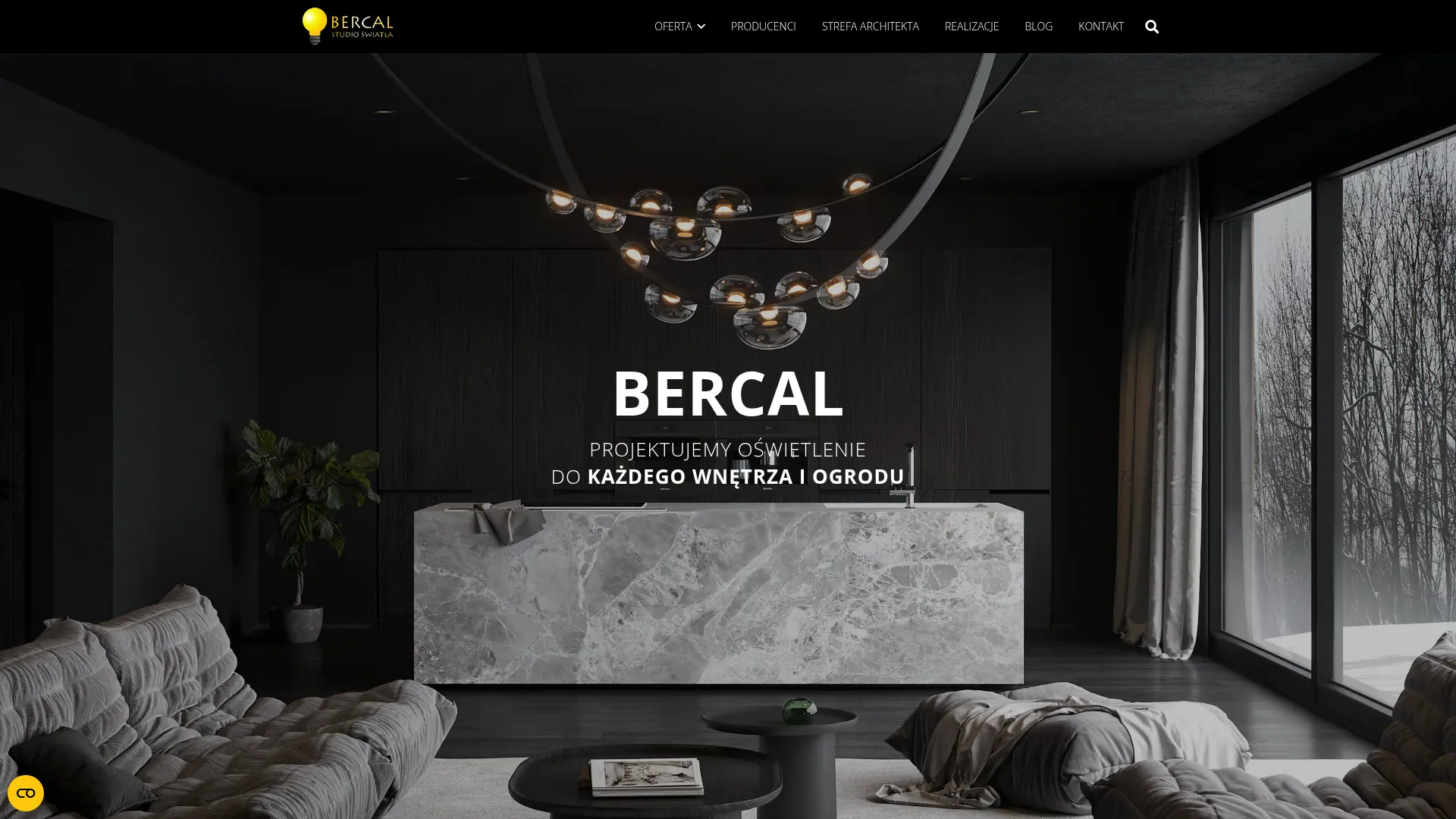 Zrzut ekranu BERCAL Studio Światła