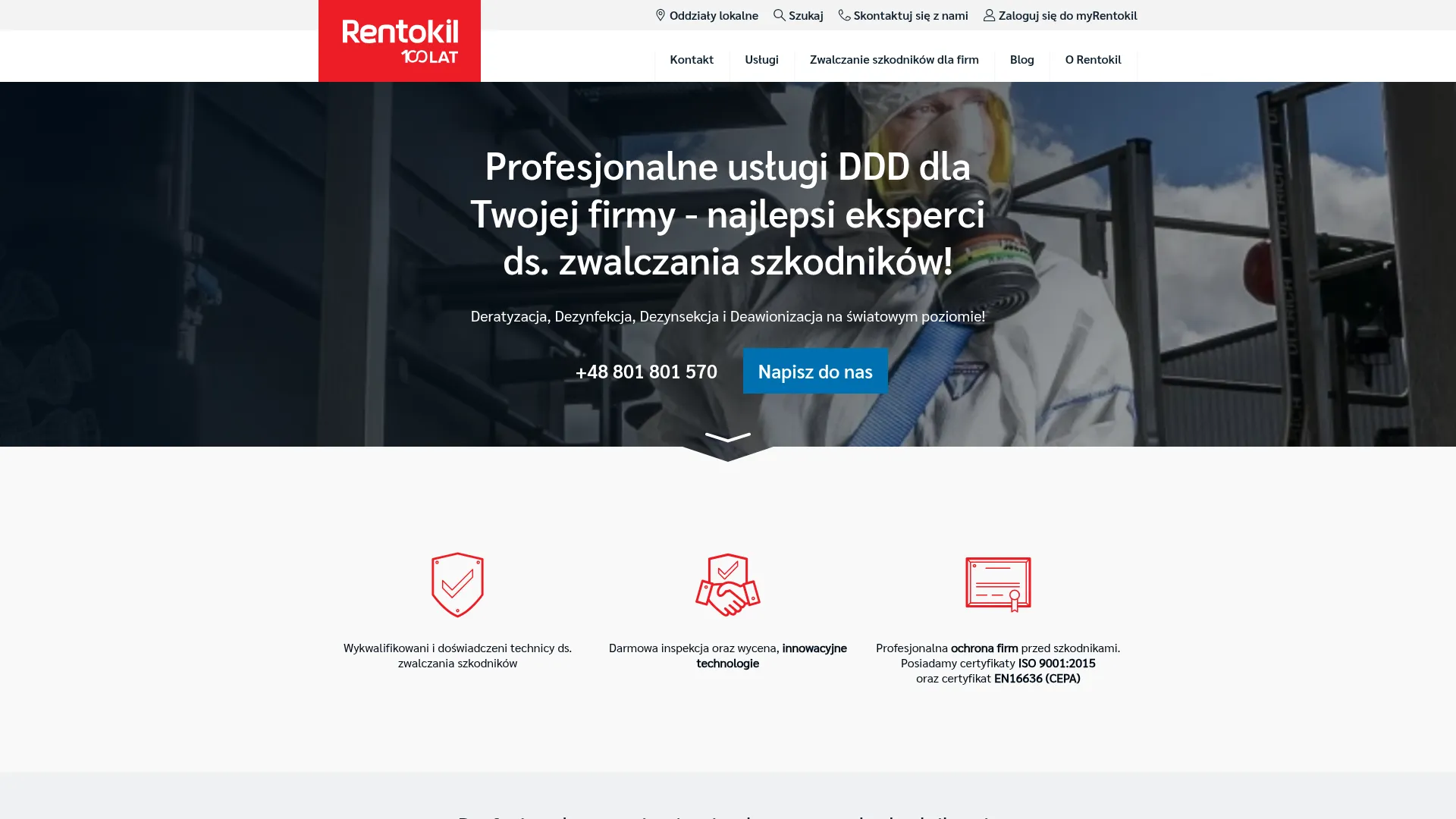 Zrzut ekranu Rentokil